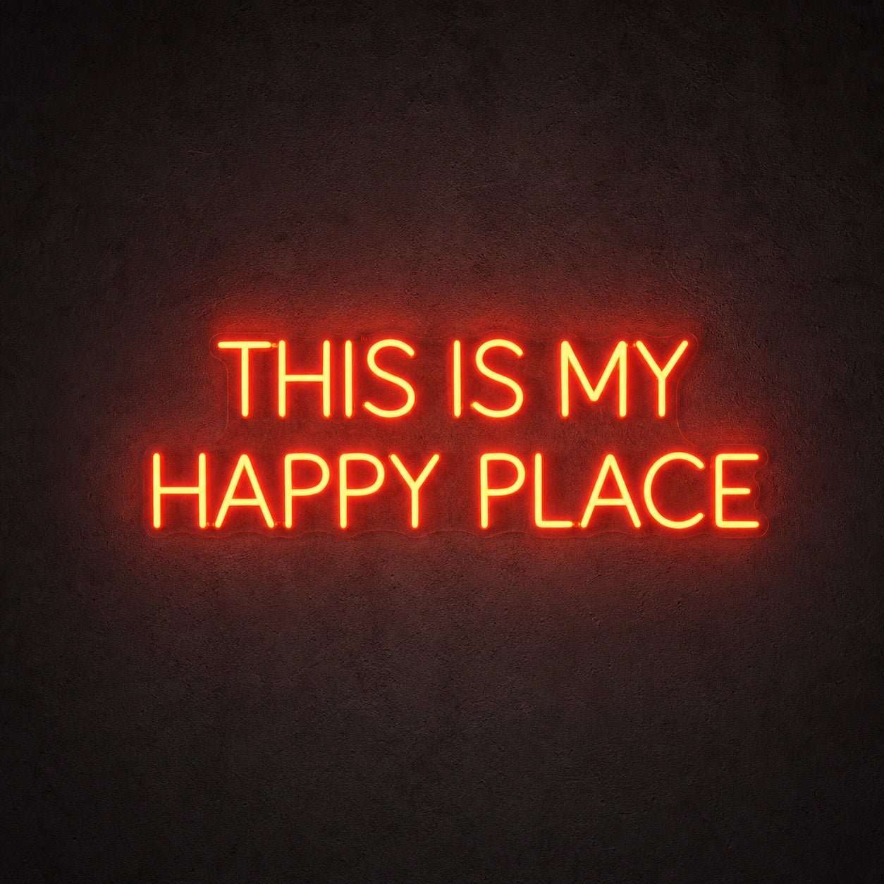 This Is My Happy Place Wall Decor LED Neon Sign Garage Man Cave Neon Sign - Shineneon