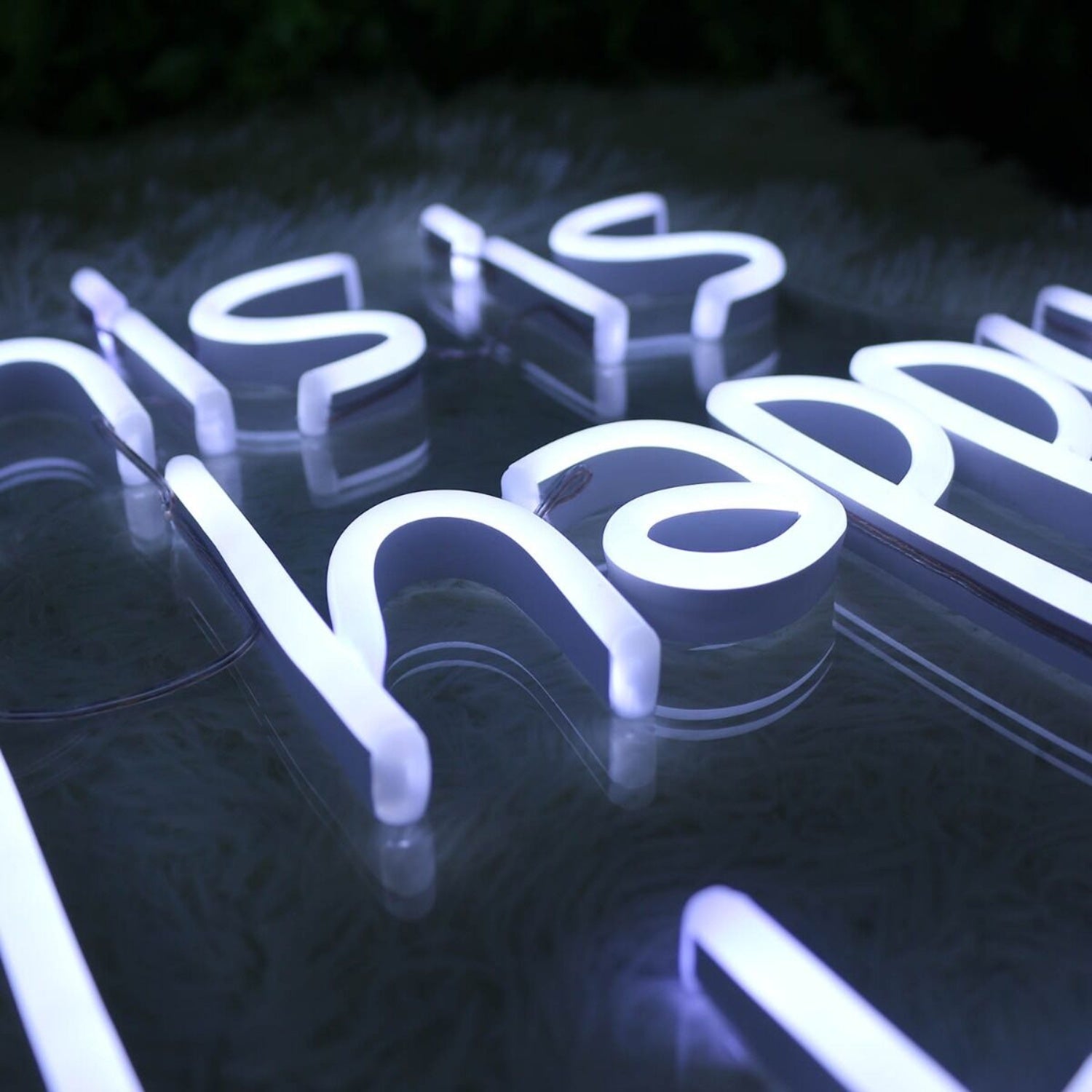 This Is My Happy Place White Led Neon Sign - Shineneon