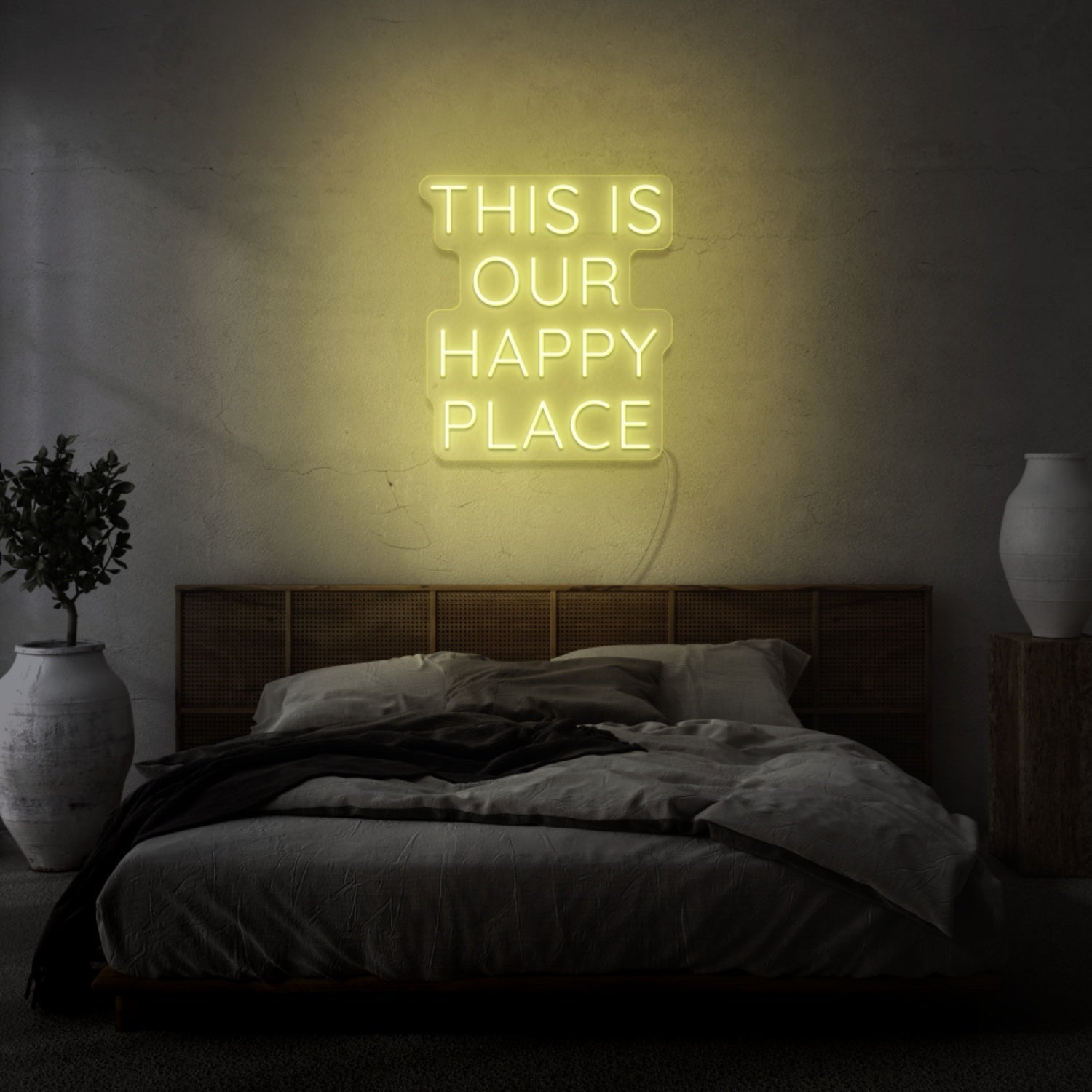This Is Our Happy Place Led Light Sign - Shineneon