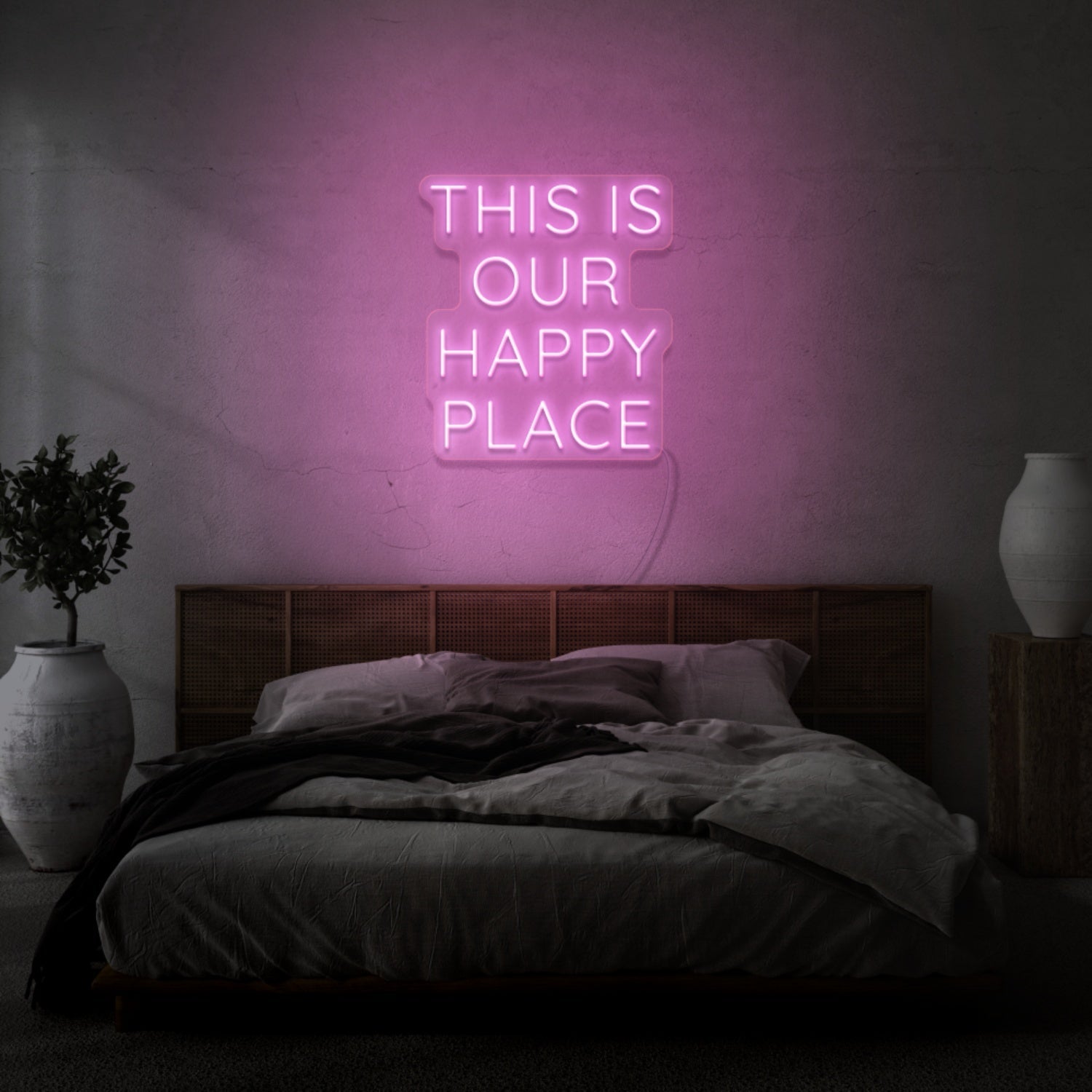 This Is Our Happy Place Led Light Sign - Shineneon