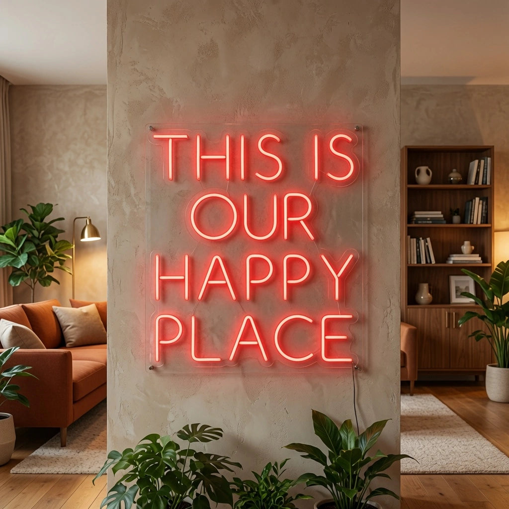 This Is Our Happy Place LED Neon Sign Wall Neon Sign - 02 High-Converting Product Image