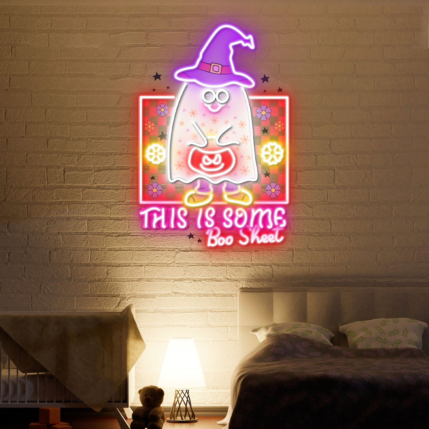 This Is Some Boo Sheet Ghost Halloween Acrylic Led Neon Sign | Shineneon