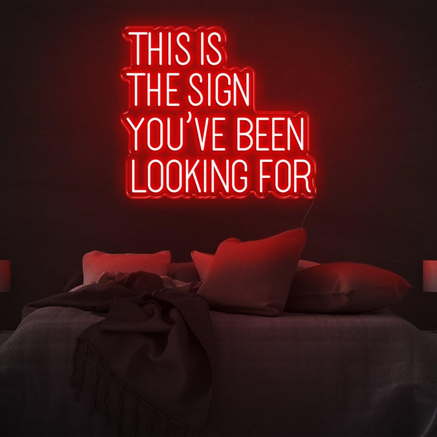 This Is The Sign Red Led Neon Sign For Bedroom Wall Decor | Shineneon