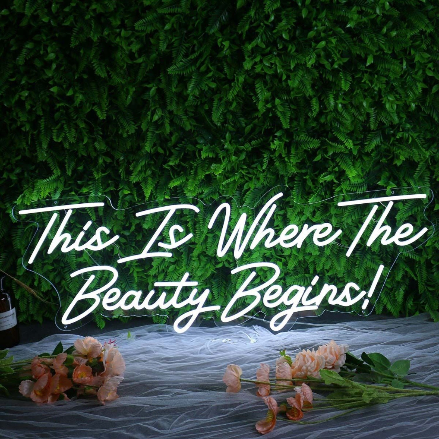 This Is Where The Beauty Begins Led Neon Sign - Shineneon