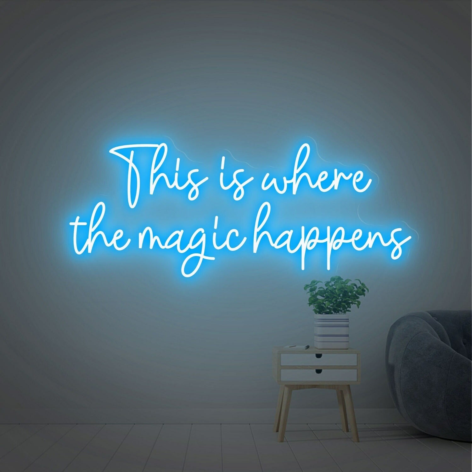 This Is Where The Magic Happens Colorful Led Neon Sign - Shineneon