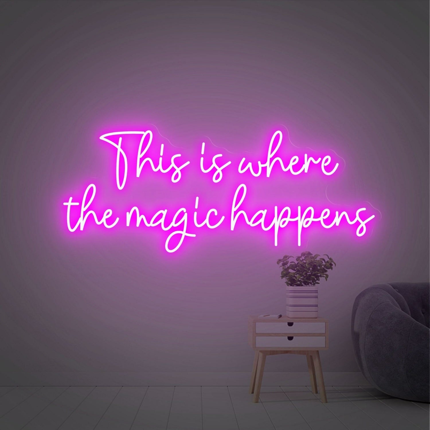 This Is Where The Magic Happens Colorful Led Neon Sign - Shineneon