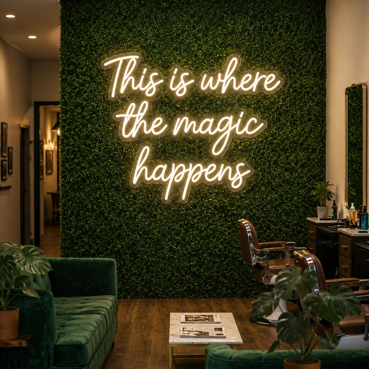 This Is Where The Magic Happens LED Neon Sign Wall Decor - 01 Original Product Image