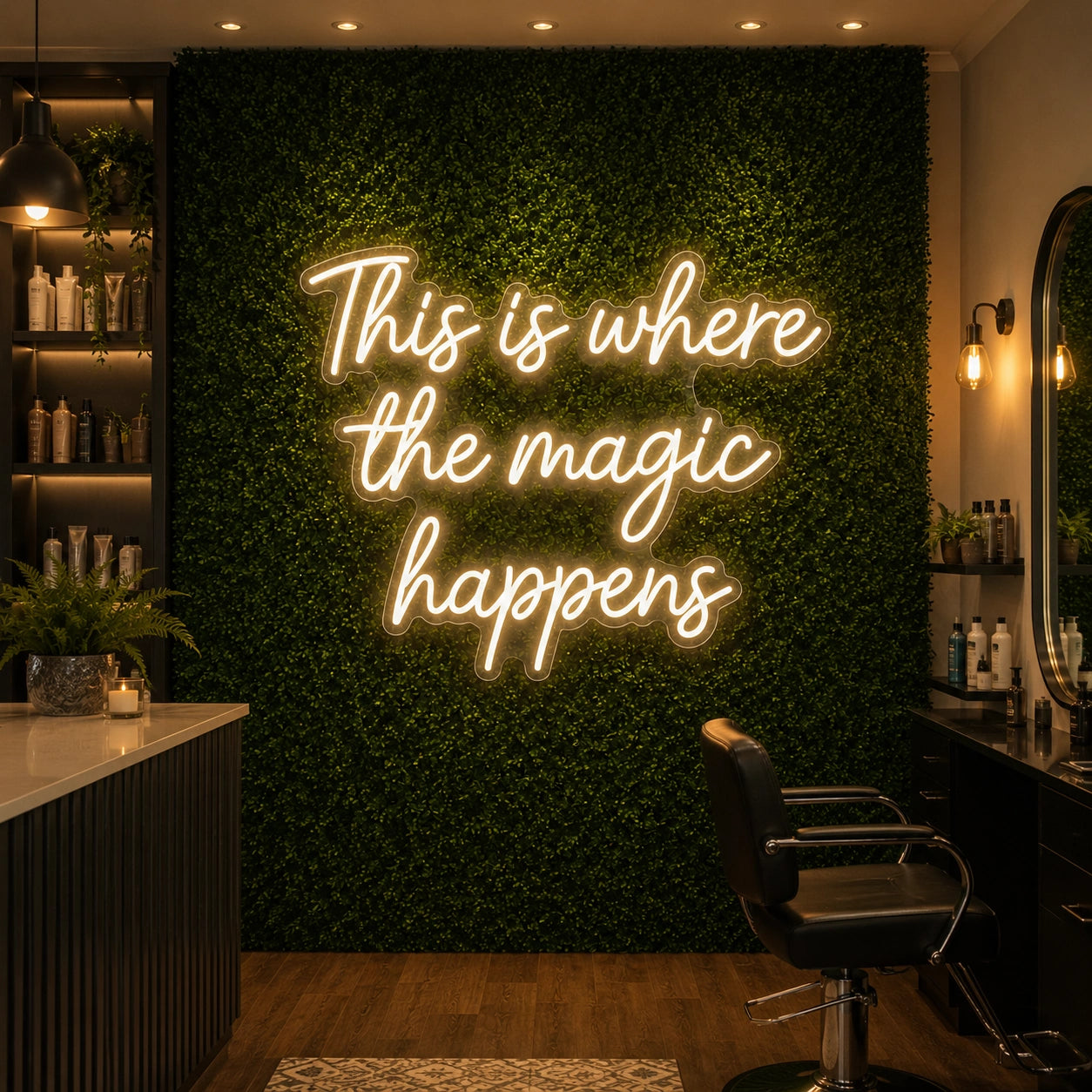 This Is Where The Magic Happens LED Neon Sign Wall Decor - 04 Size Image