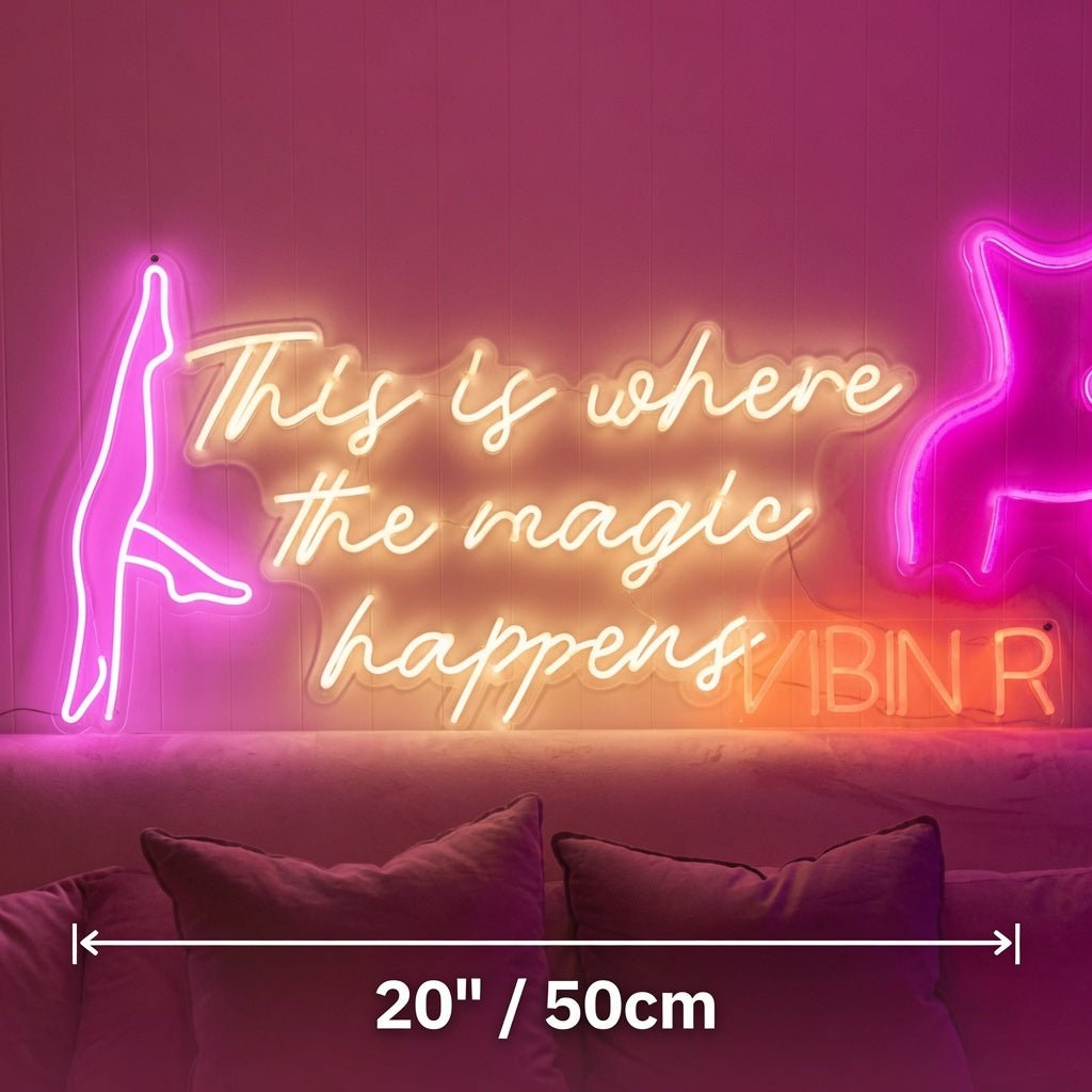 This Is Where The Magic Happens LED Neon Sign Wall Neon Sign - Shineneon