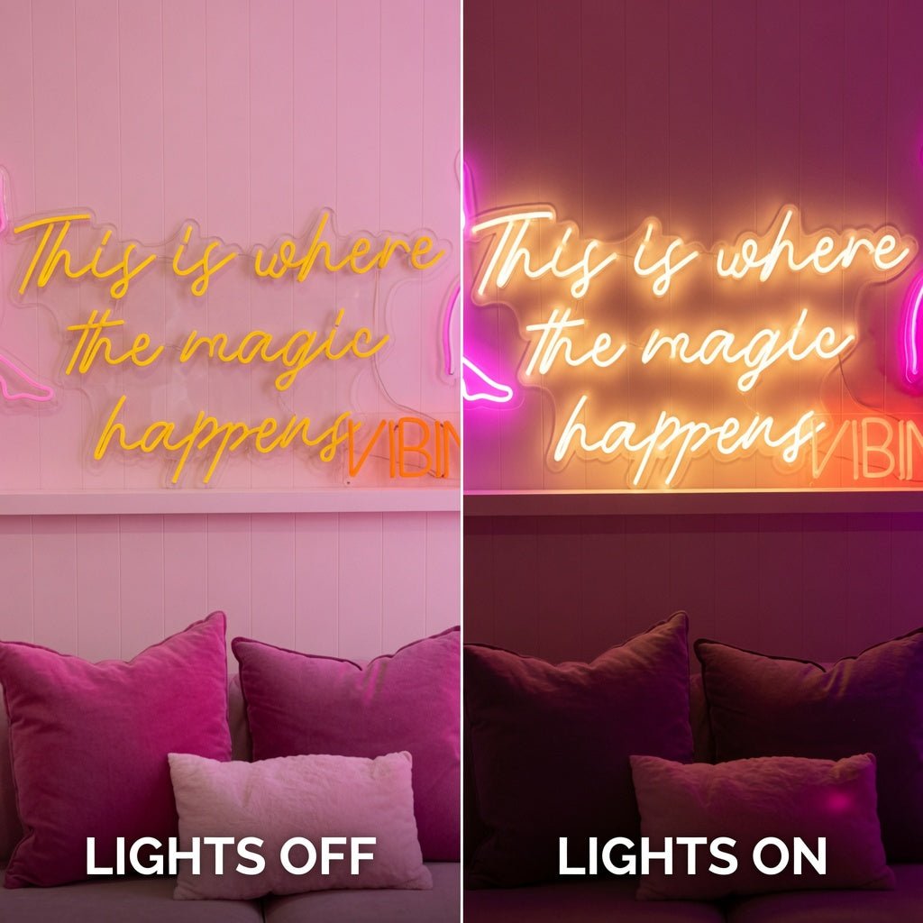 This Is Where The Magic Happens LED Neon Sign Wall Neon Sign - Shineneon