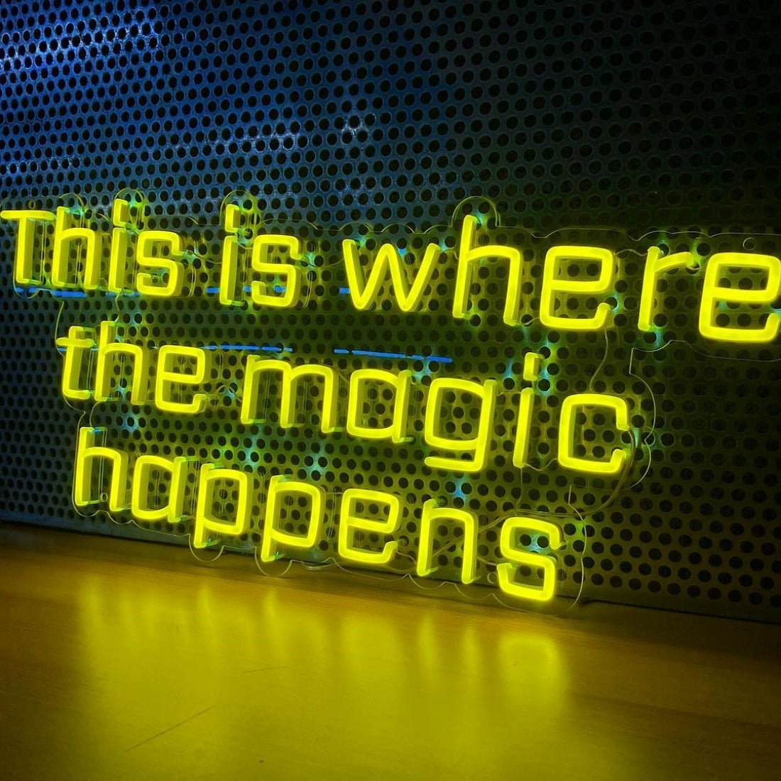 This Is Where The Magic Happens Led Sign Business Neon Sign For Room - Shineneon