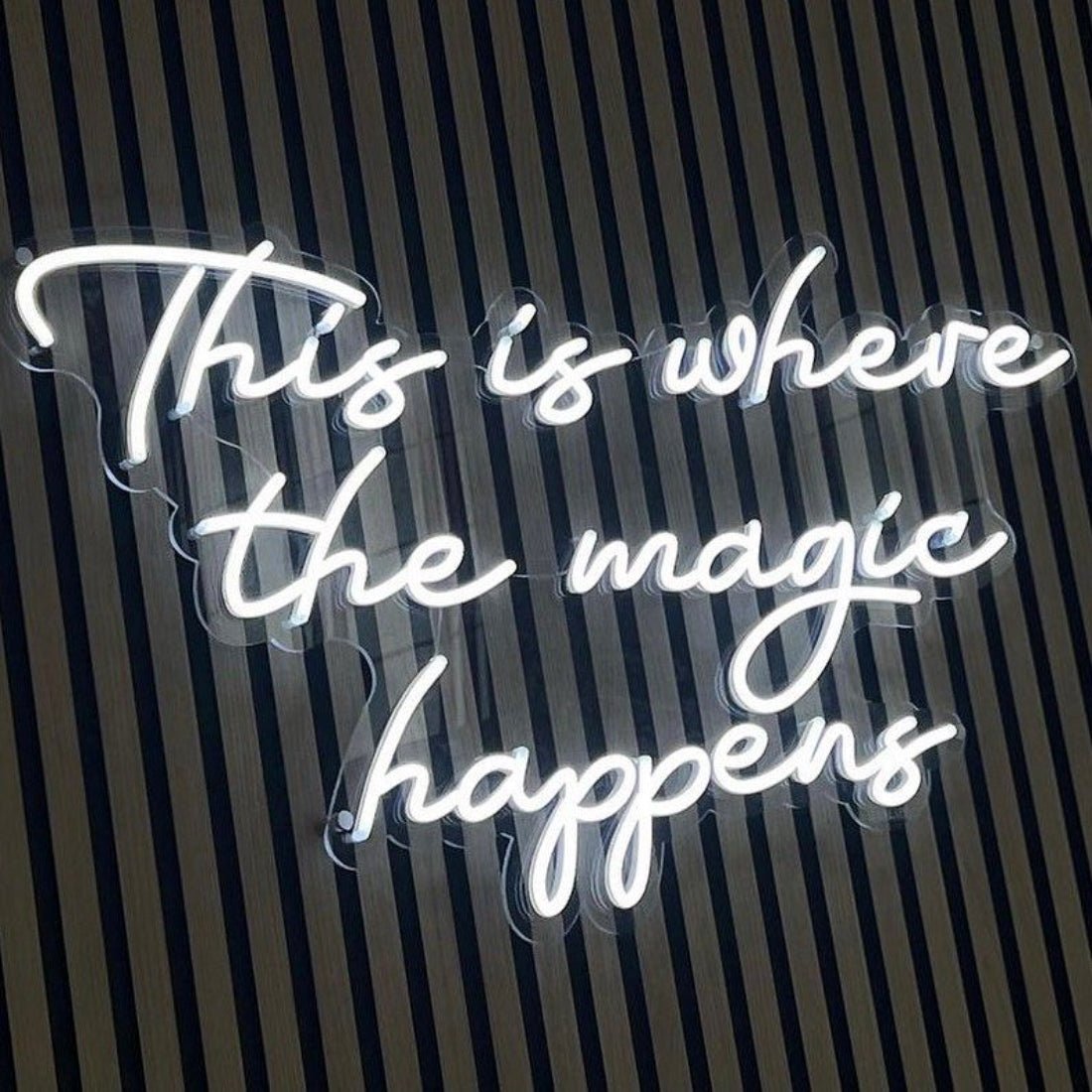 This Is Where The Magic Happens Neon Signs Neon Lights Led Neon Signs - Shineneon