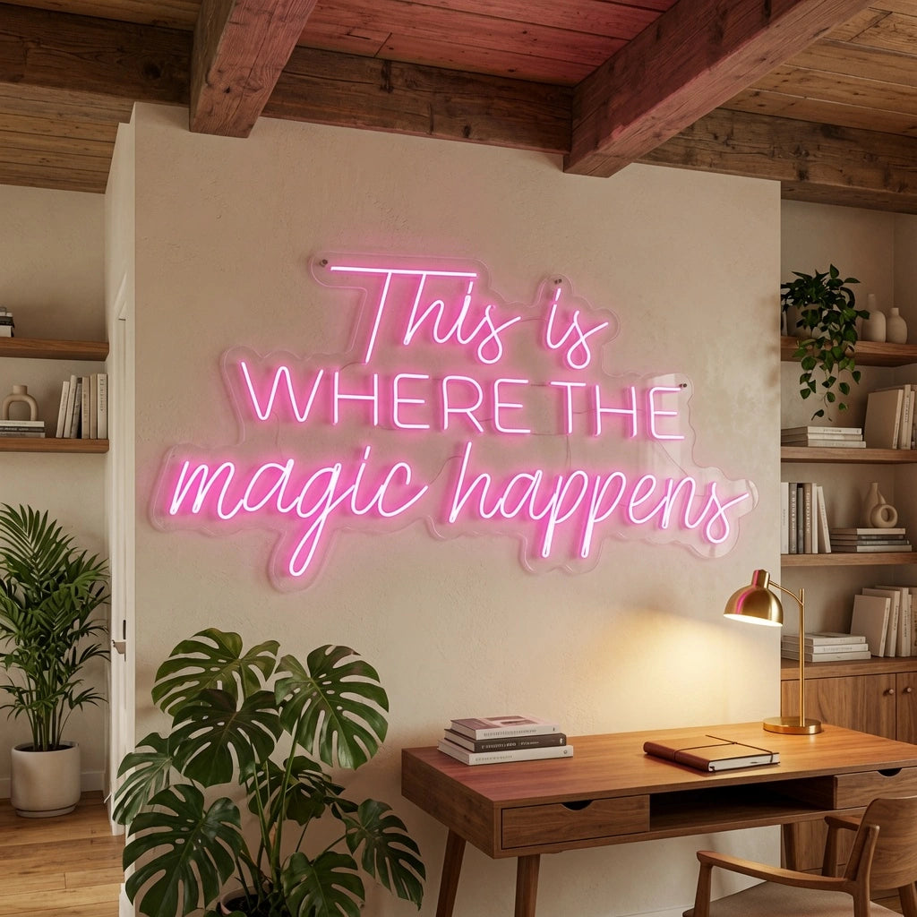 This Is Where The Magic Happens Wall Decor LED Neon Sign - 02 High-Converting Product Image