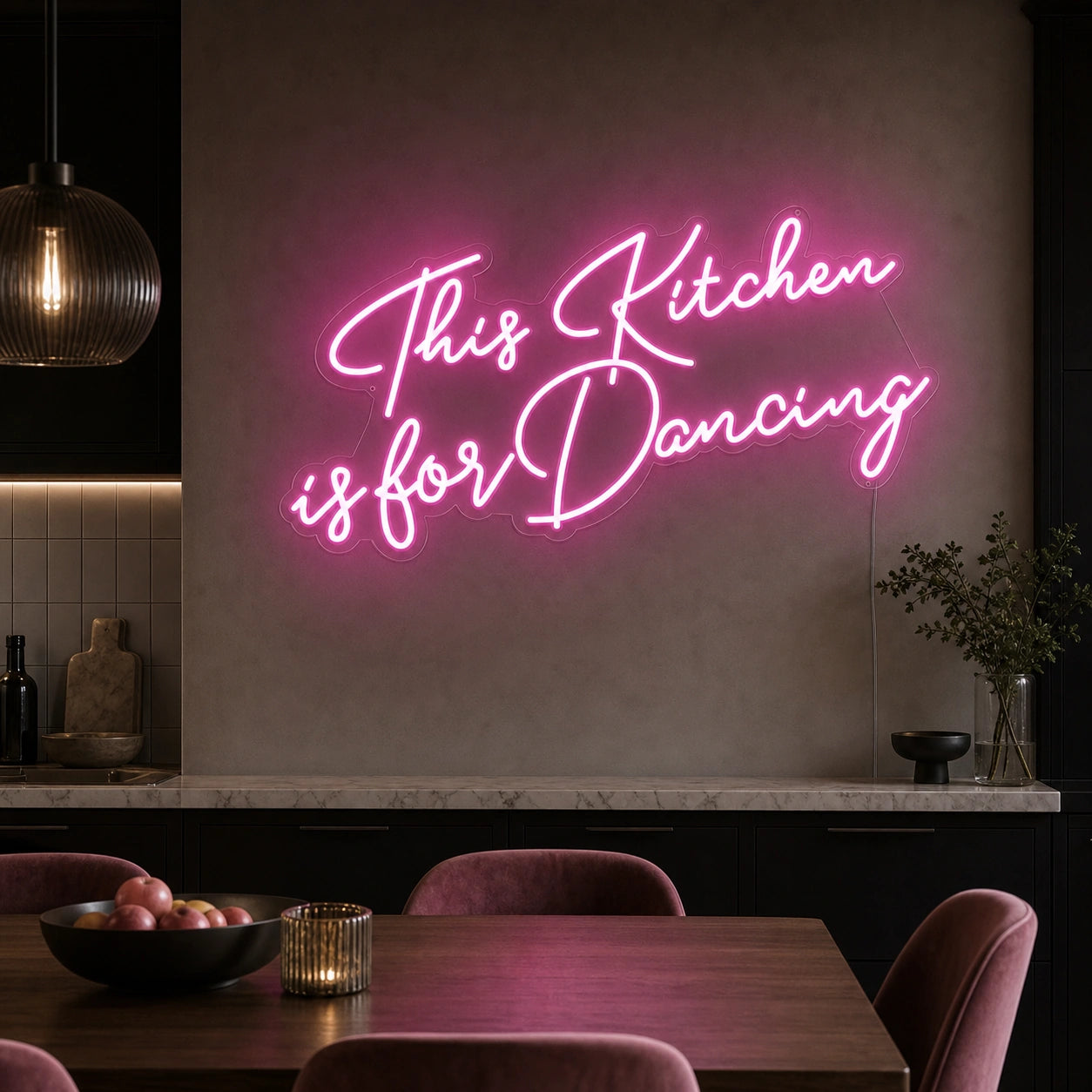 This Kitchen Is For Dancing LED Neon Sign Garage Man Cave Neon Sign size image