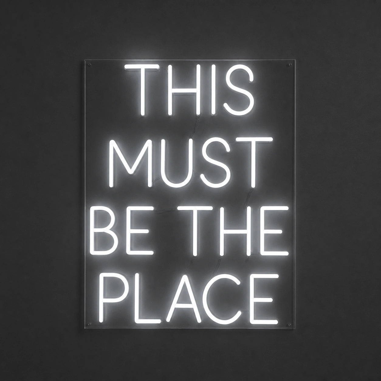 This Must Be The Place Bedroom Decor LED Neon Sign Garage Man Cave Neon Sign main product image