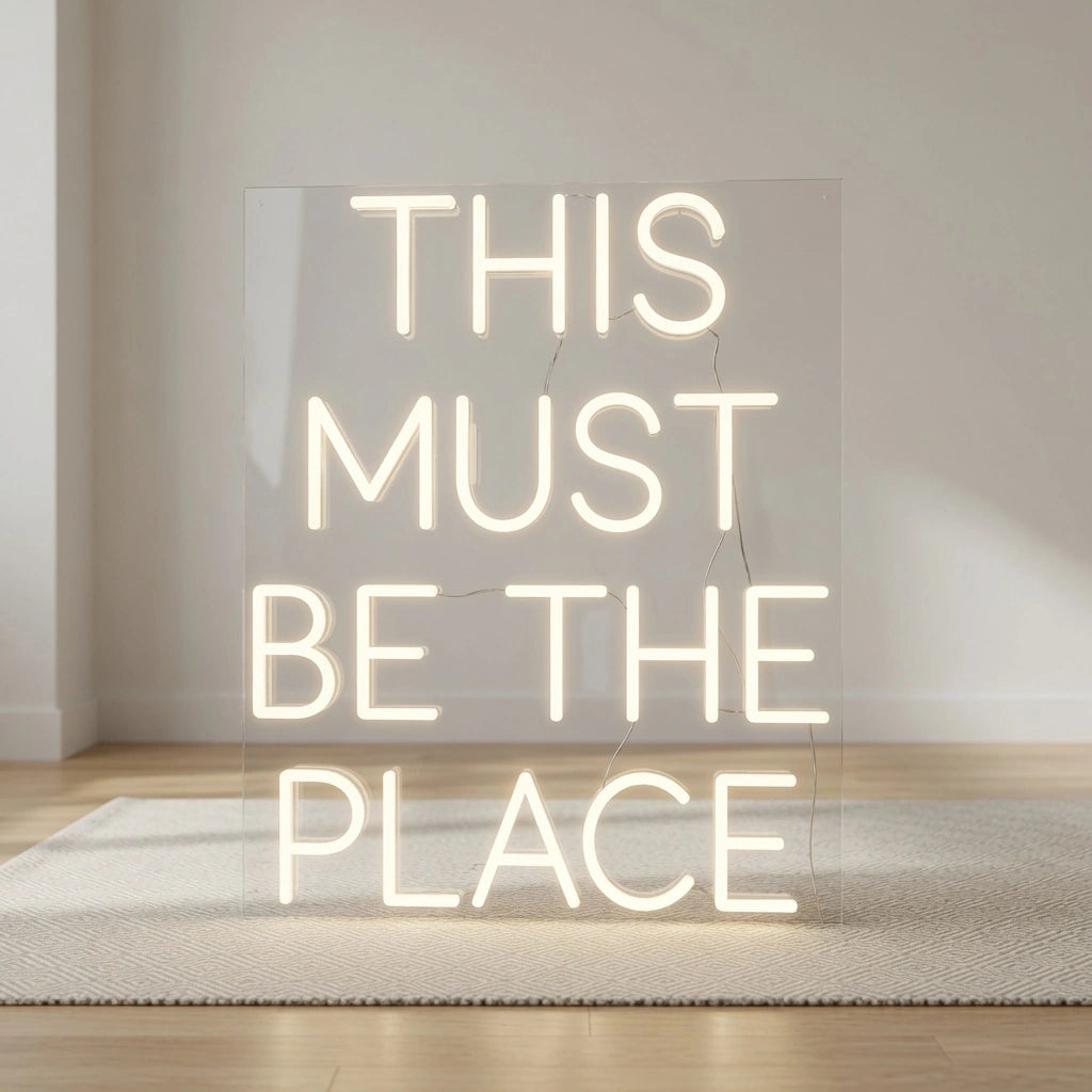 This Must Be The Place Commercial Wall Art LED Neon Sign - 01 Original Product Image