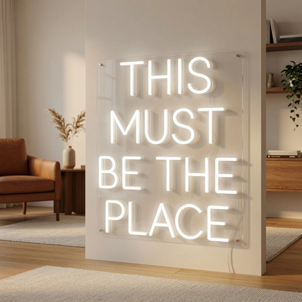 This Must Be The Place Commercial Wall Art LED Neon Sign - 02 High-Converting Product Image