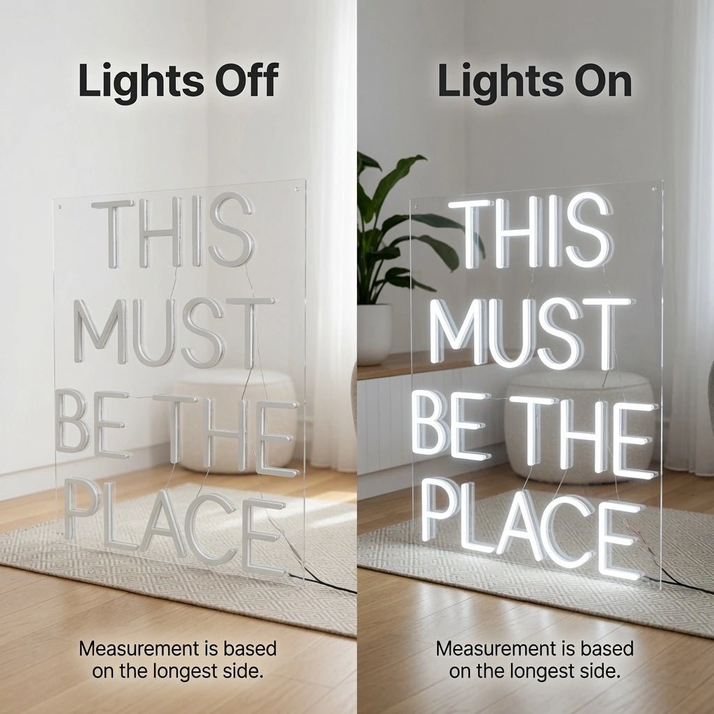 This Must Be The Place Commercial Wall Art LED Neon Sign - Shineneon