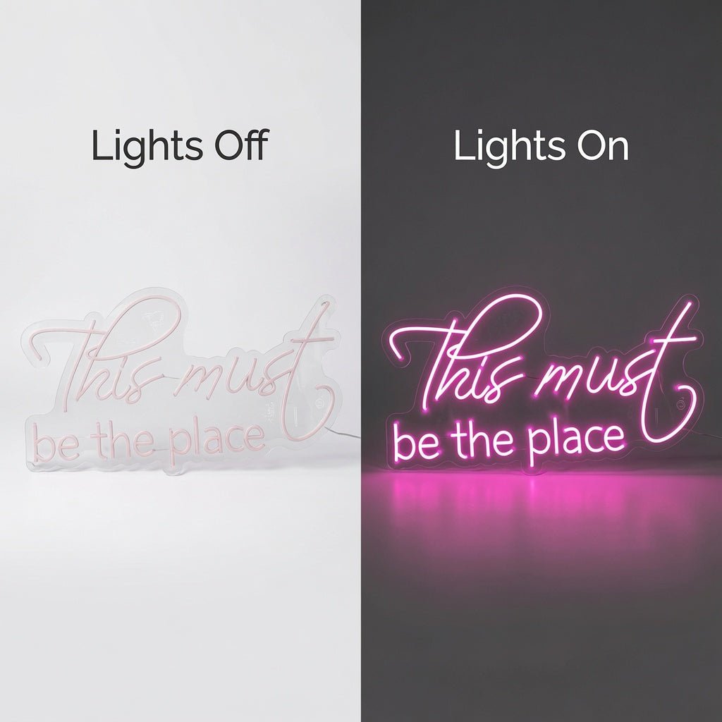This Must Be The Place Home Wall Light LED Neon Sign - Shineneon