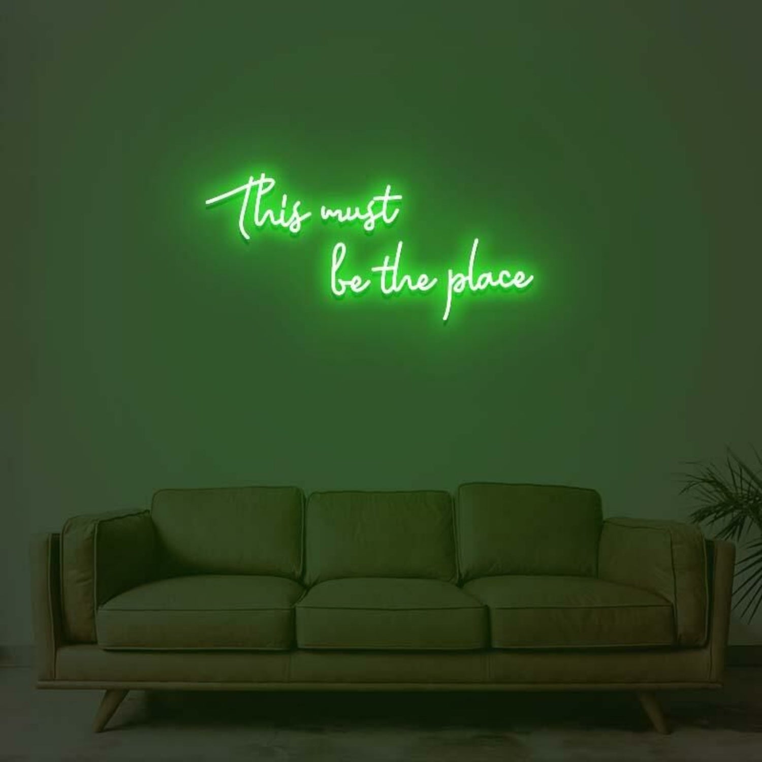 This Must Be The Place Led Neon Sign For Modern Living Rooms And Offices | Shineneon
