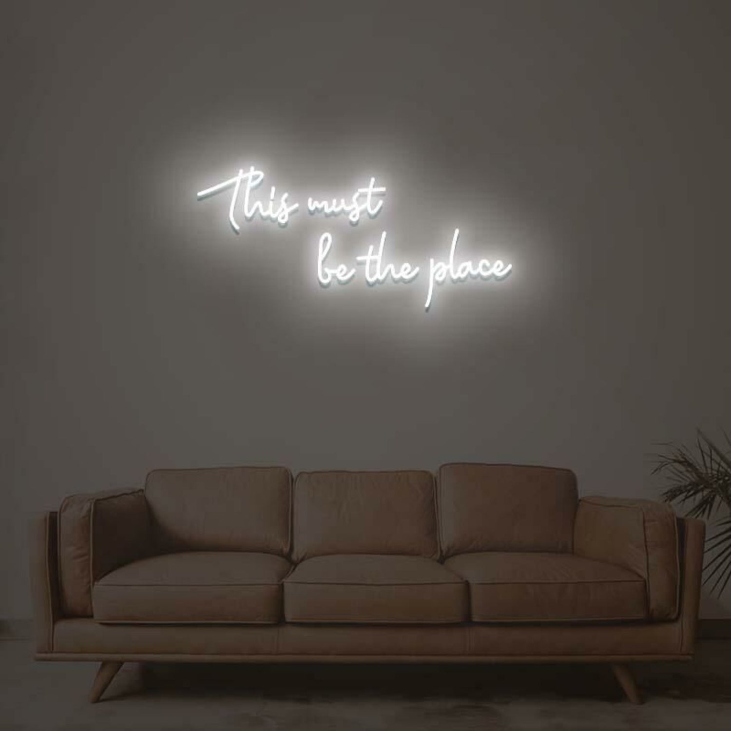 This Must Be The Place Led Neon Sign For Modern Living Rooms And Offices | Shineneon