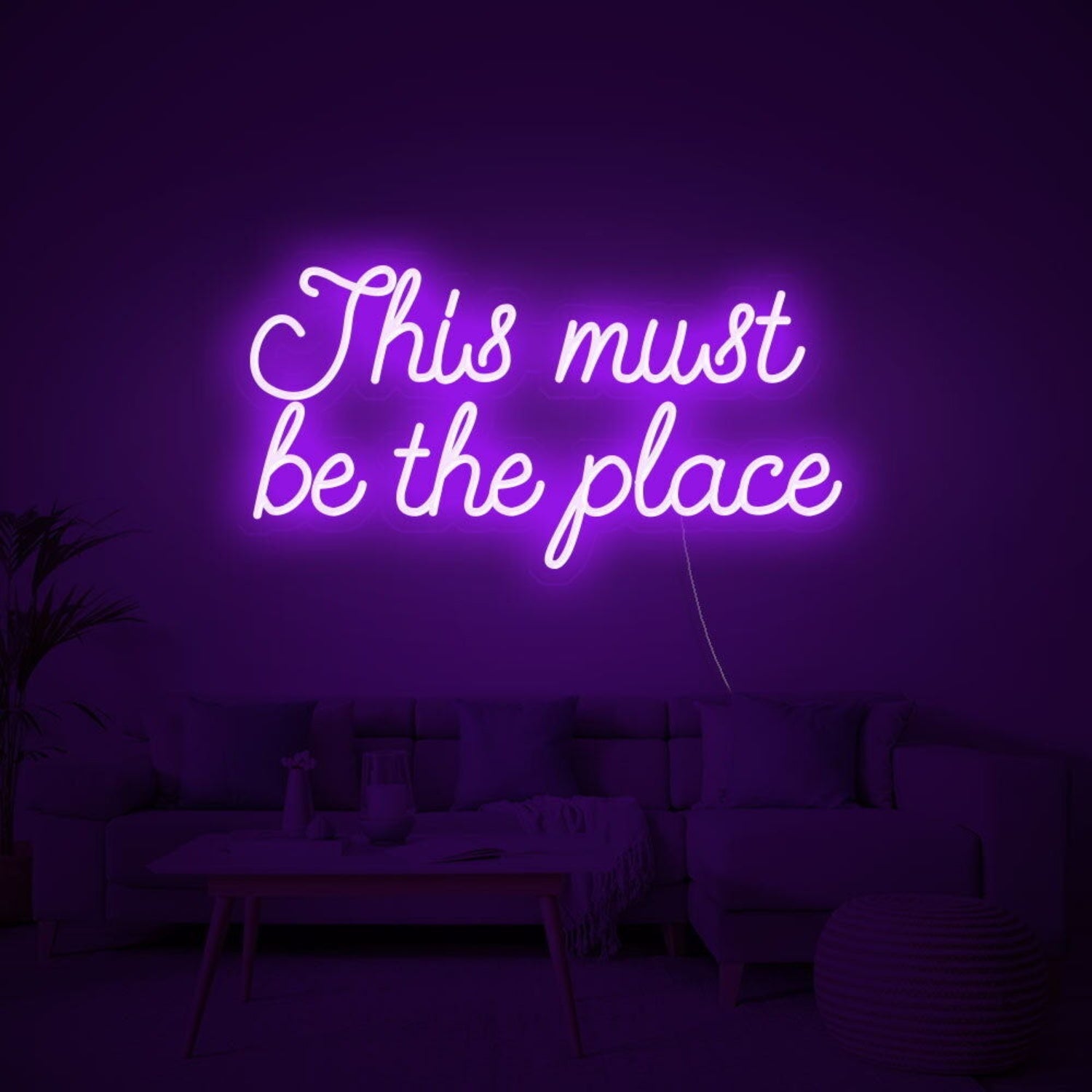This Must Be The Place Led Neon Sign For Wall Decor - Shineneon