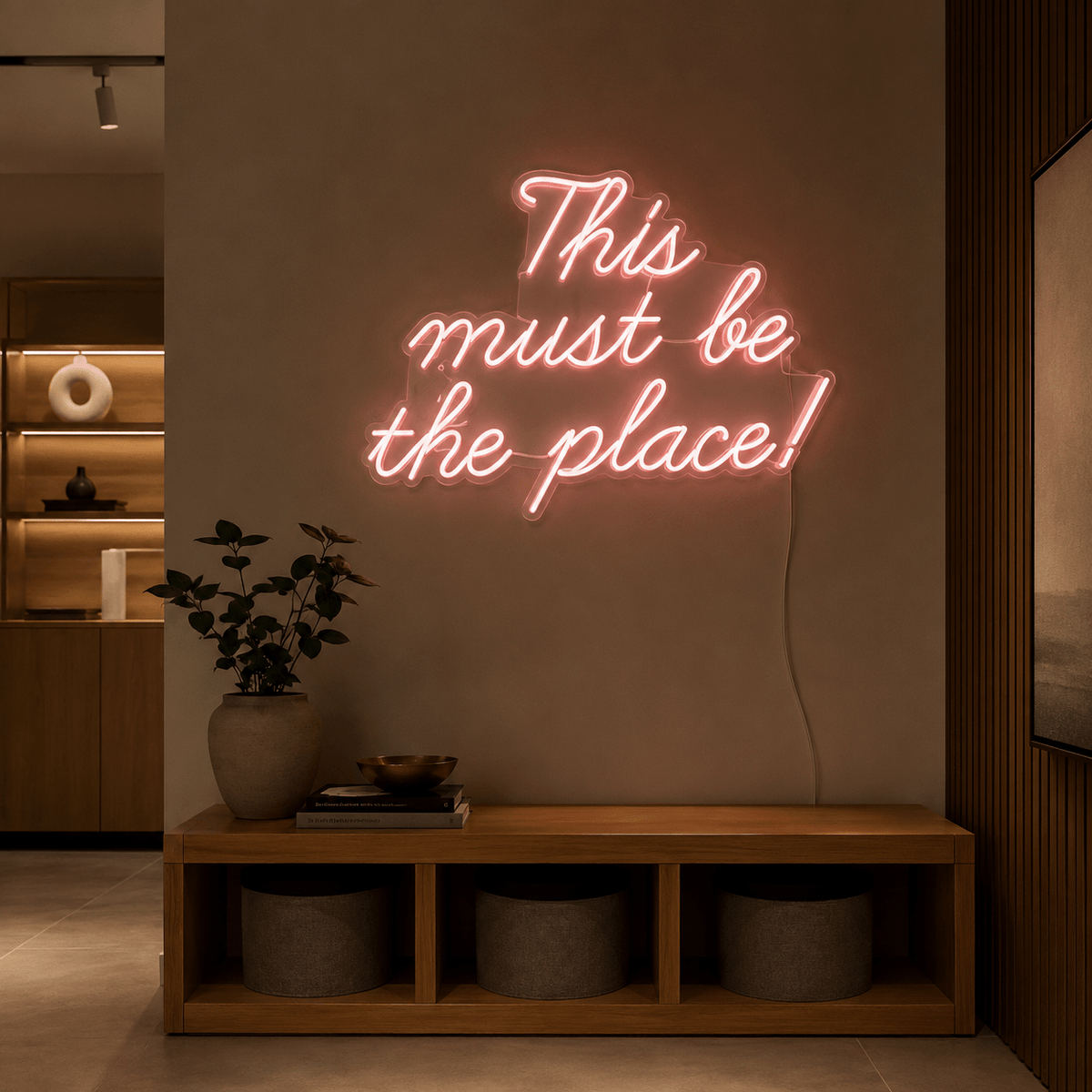 This Must Be The Place LED Neon Sign Home Decor Wall Decor - Shineneon