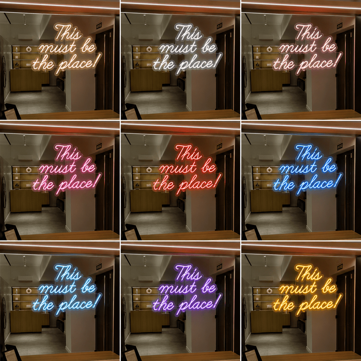 This Must Be The Place LED Neon Sign Home Decor Wall Decor - Shineneon