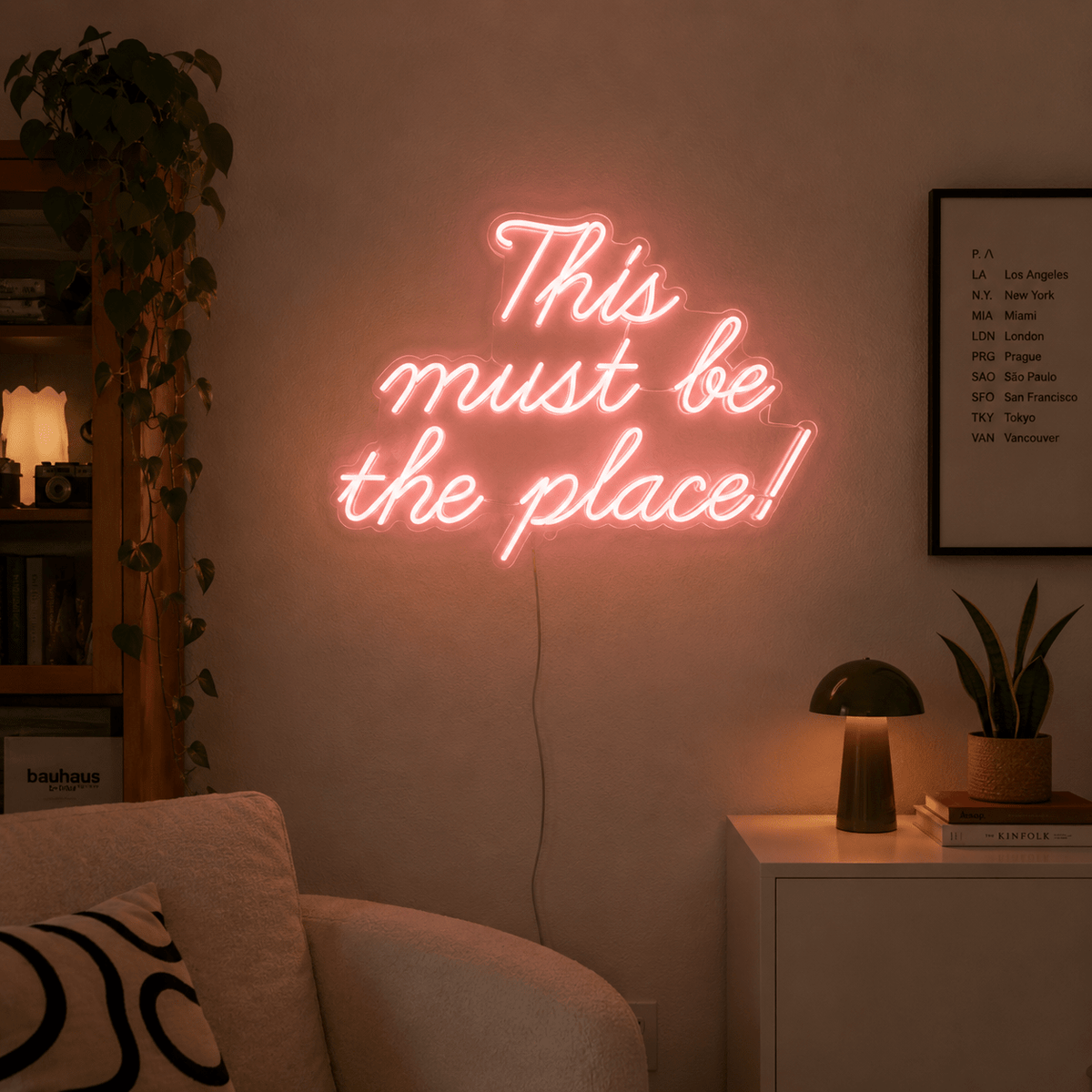 This Must Be The Place LED Neon Sign Home Decor Wall Decor - Shineneon