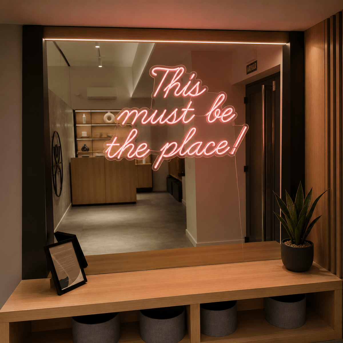 This Must Be The Place LED Neon Sign Home Decor Wall Decor - Shineneon