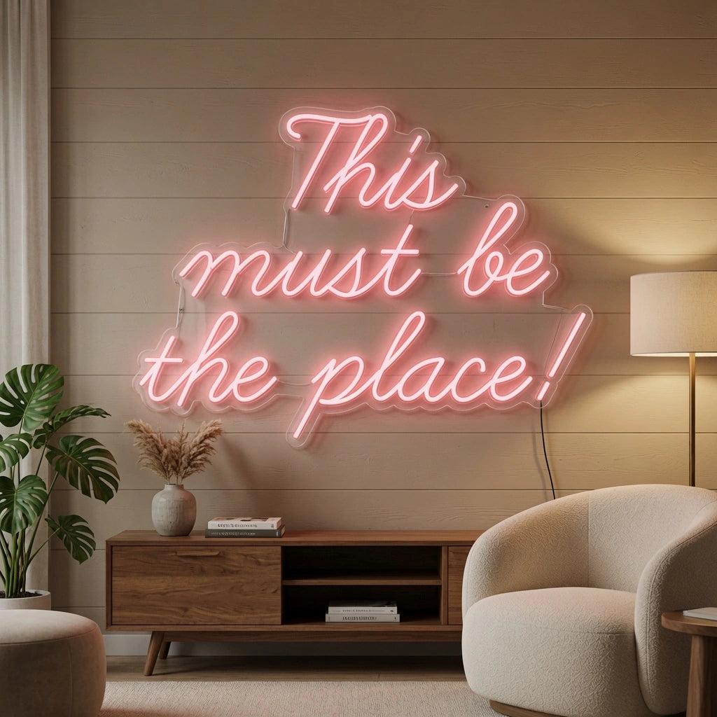 This Must Be The Place LED Neon Sign Home Decor Wall Neon Sign - 02 High-Converting Product Image