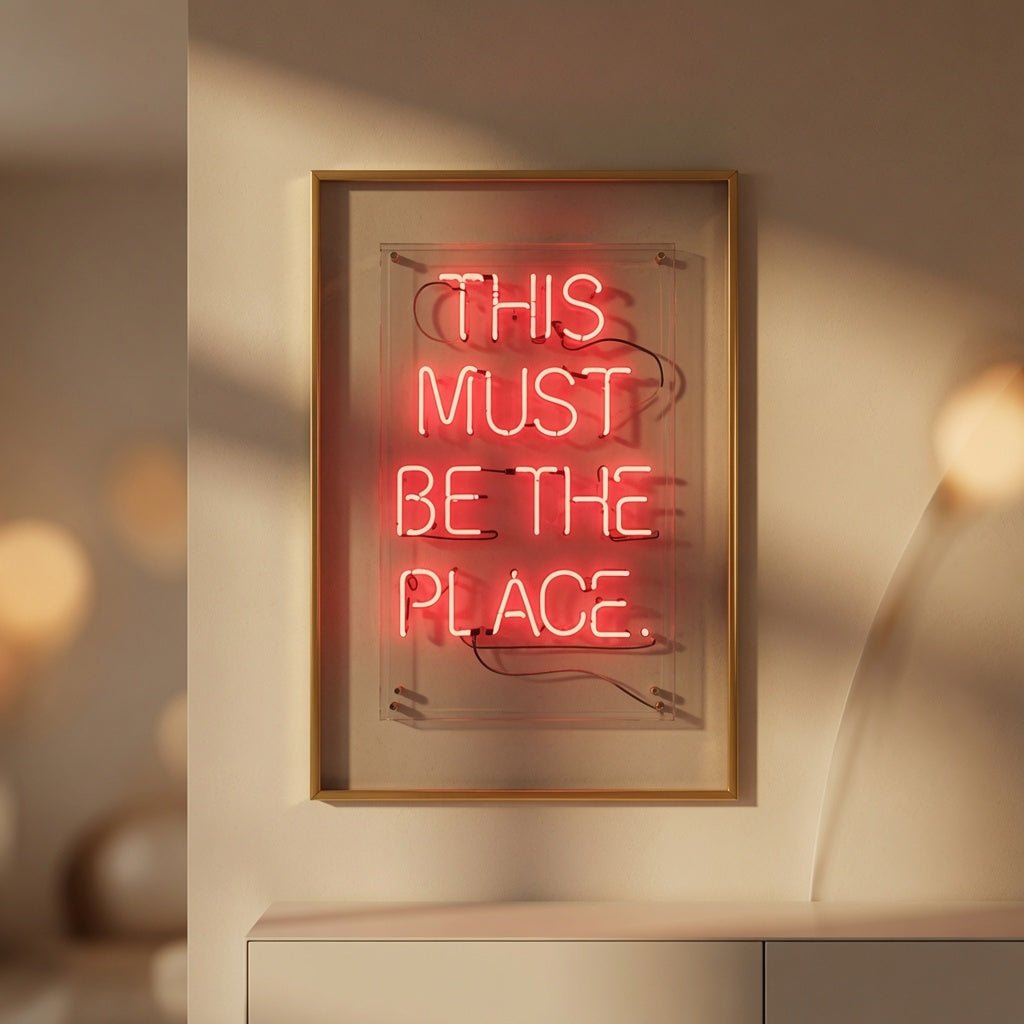 This Must Be The Place LED Neon Sign Wall Art Wall Neon Sign - Shineneon