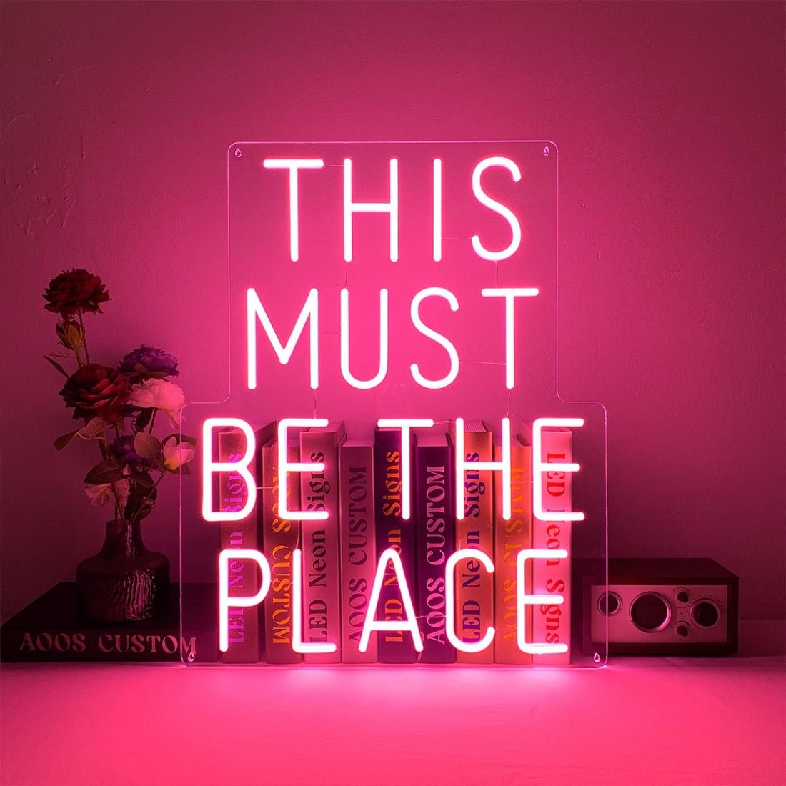 This Must Be The Place Led Sign Business Neon Sign For Room - Shineneon