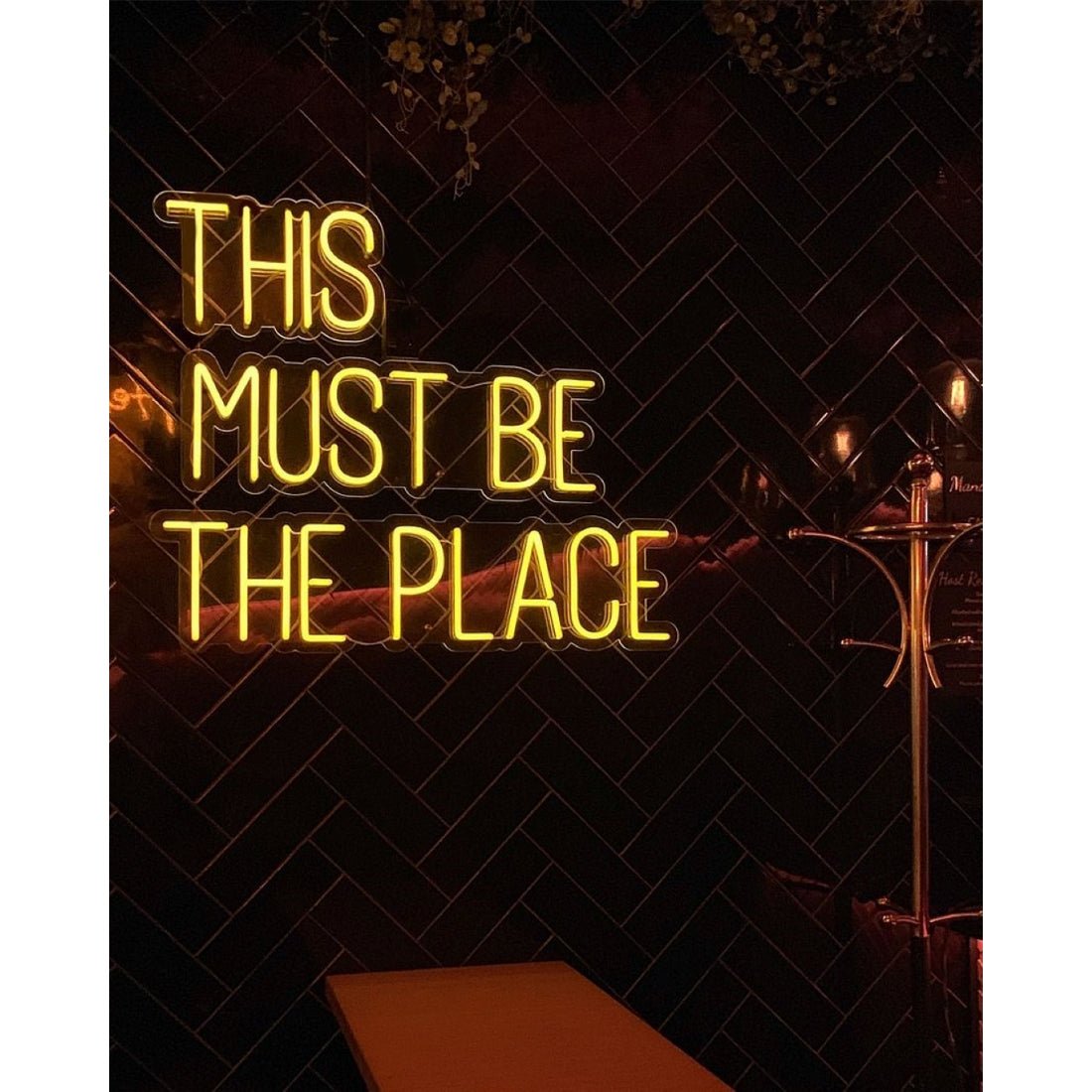 This Must Be The Place Led Sign Business Neon Signs - Shineneon