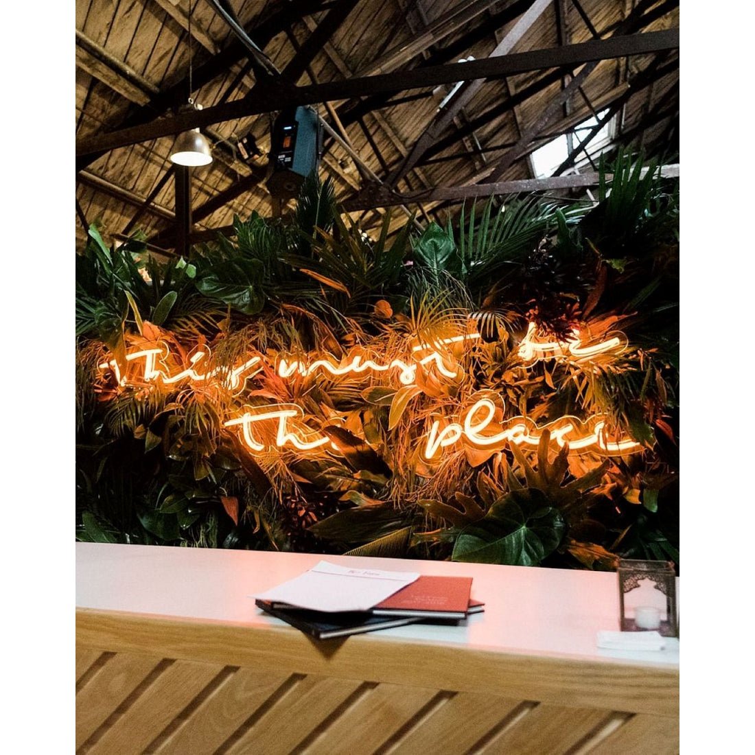This Must Be The Place Led Sign Business Neon Signs Wall Art - Shineneon