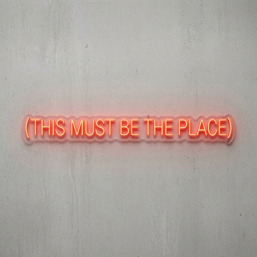 This Must Be The Place Lettering Home Decor LED Neon Sign - Shineneon