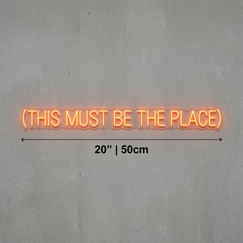 This Must Be The Place Lettering Home Decor LED Neon Sign - Shineneon