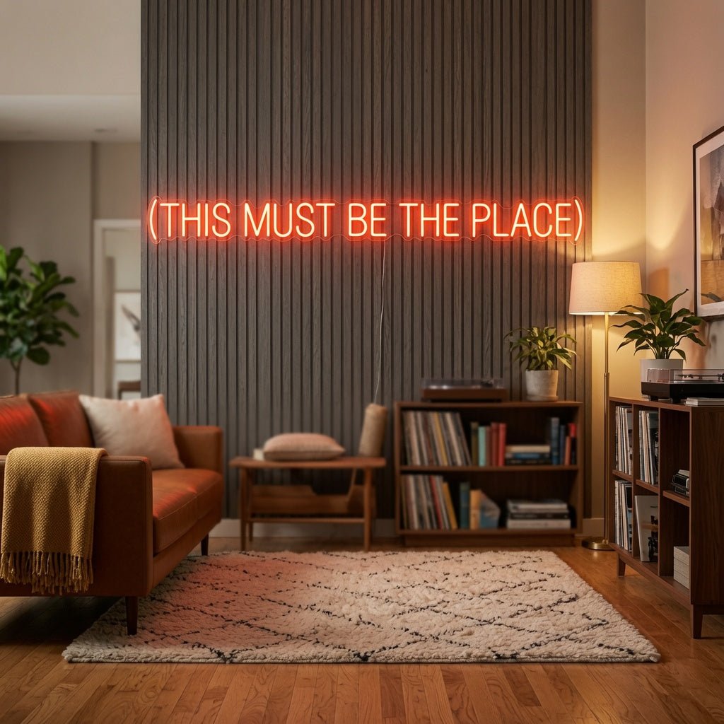 This Must Be The Place Lettering Home Decor LED Neon Sign - Shineneon