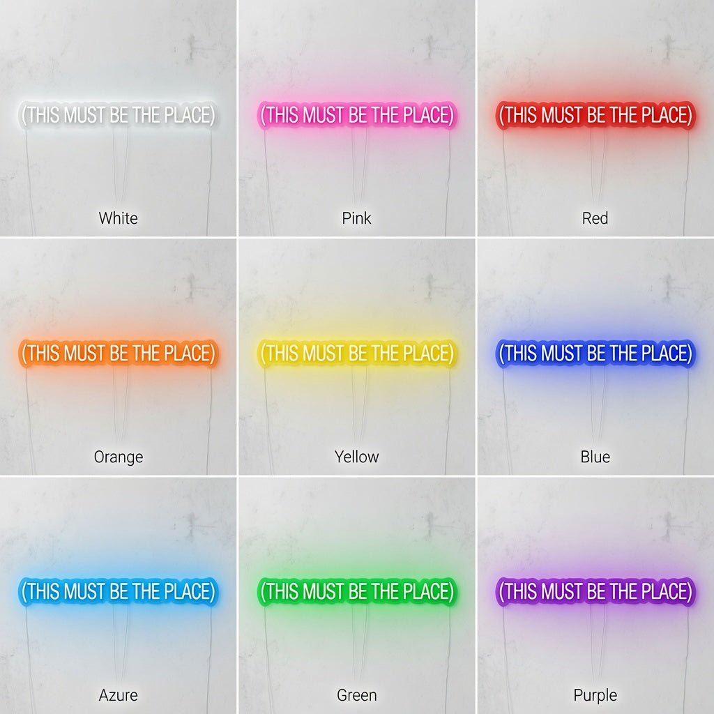 This Must Be The Place Lettering Home Decor LED Neon Sign - Shineneon