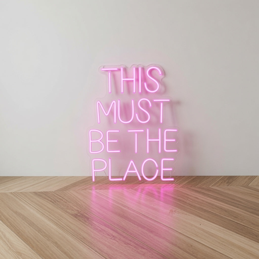 This Must Be The Place Living Room Wall Light LED Neon Sign - 01 Original Product Image