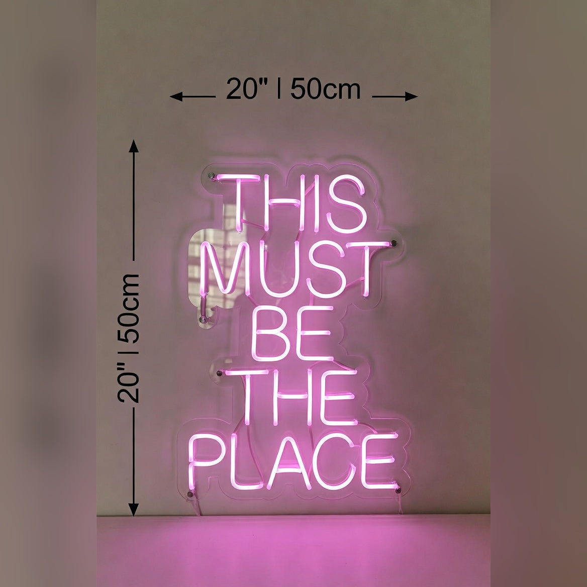 This Must Be The Place Living Room Wall Light LED Neon Sign - 04 Size Image