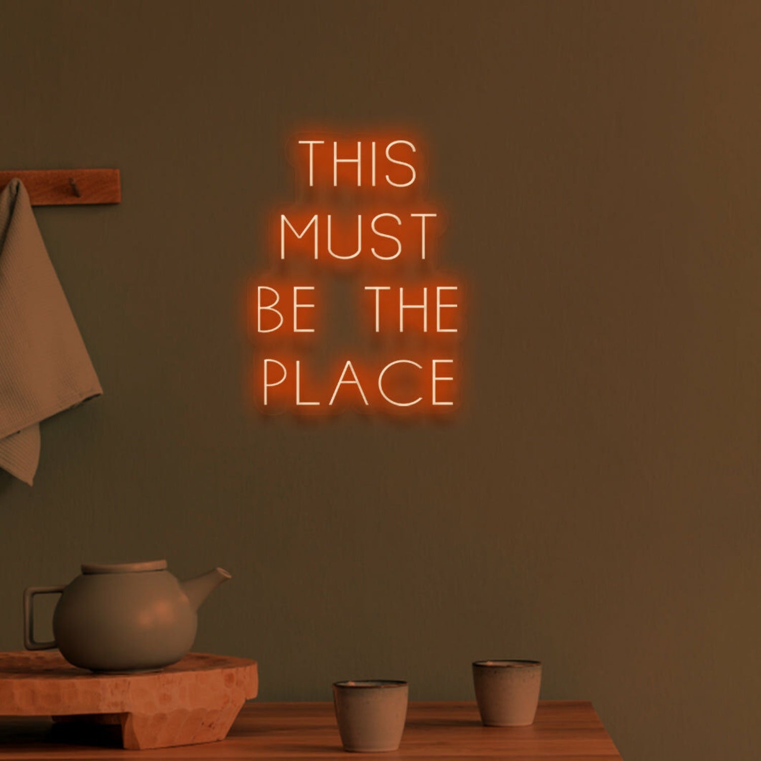 This Must Be The Place Neon Confirmation Of Belonging | Shineneon