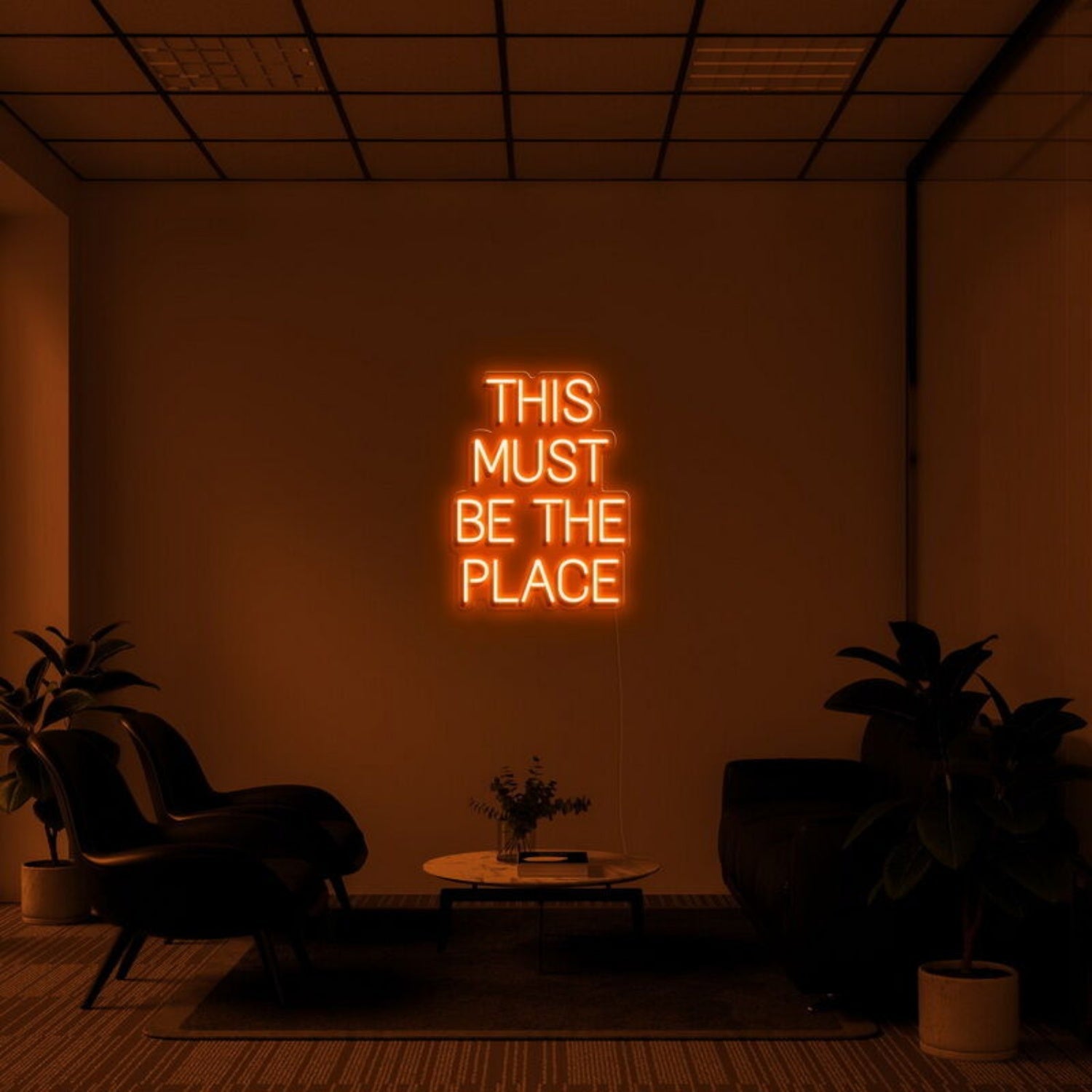 This Must Be The Place Neon Quotes Led Neon Sign - Shineneon