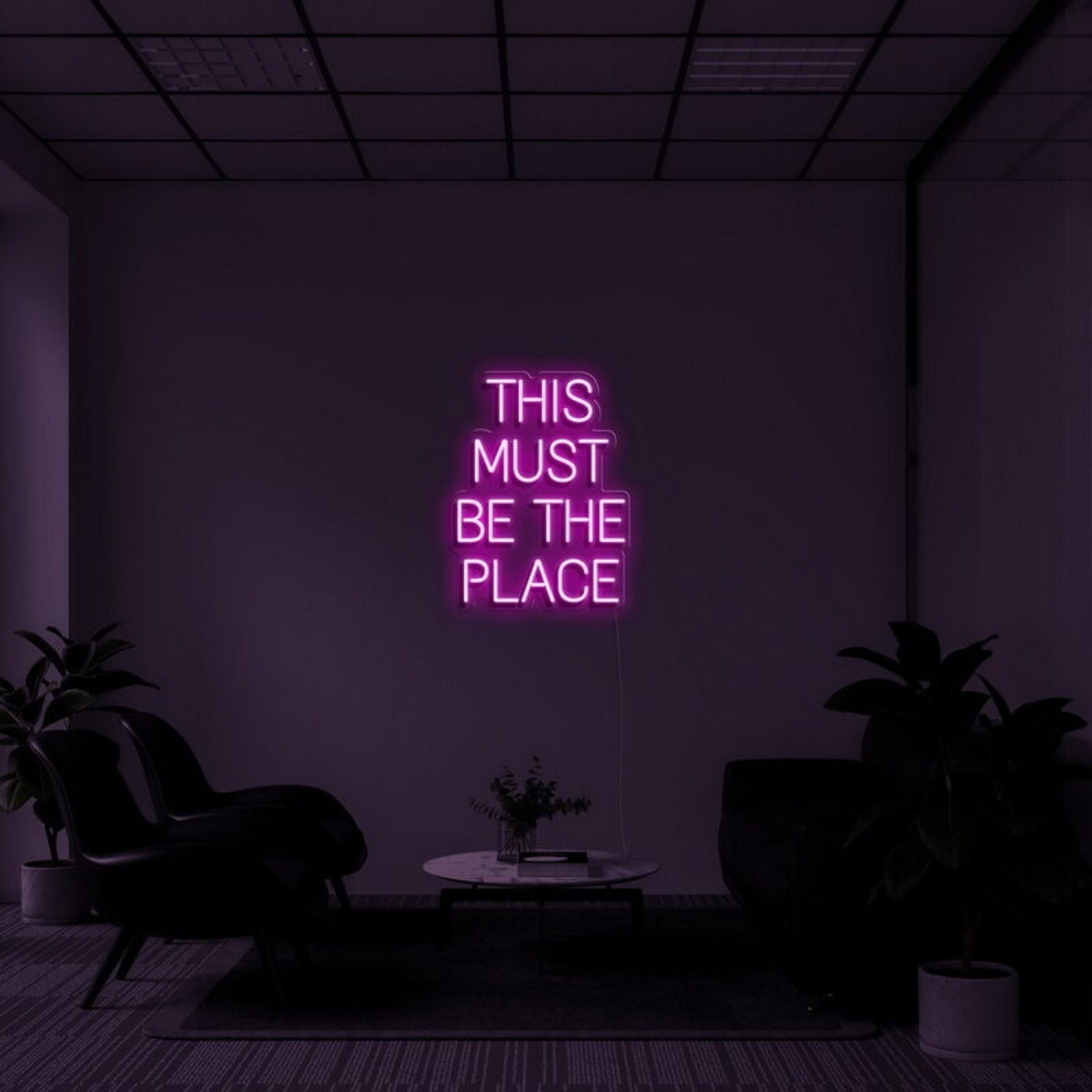 This Must Be The Place Neon Quotes Led Neon Sign - Shineneon