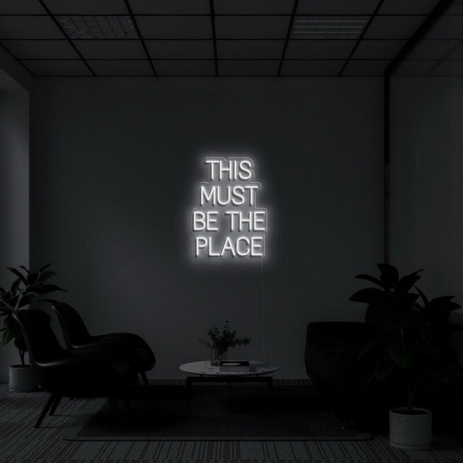 This Must Be The Place Neon Quotes Led Neon Sign - Shineneon