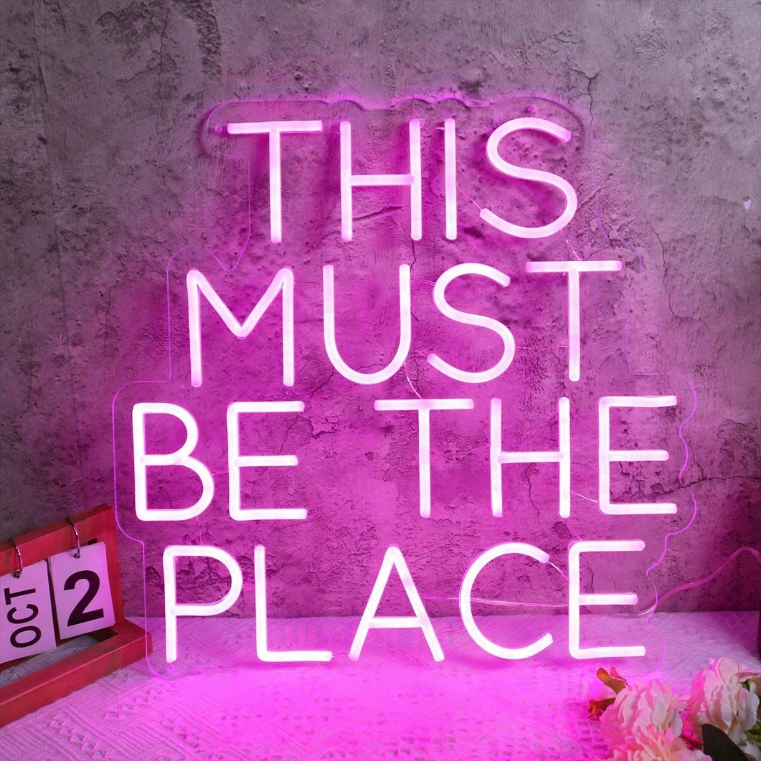 This Must Be The Place Purple Led Neon Sign - Shineneon