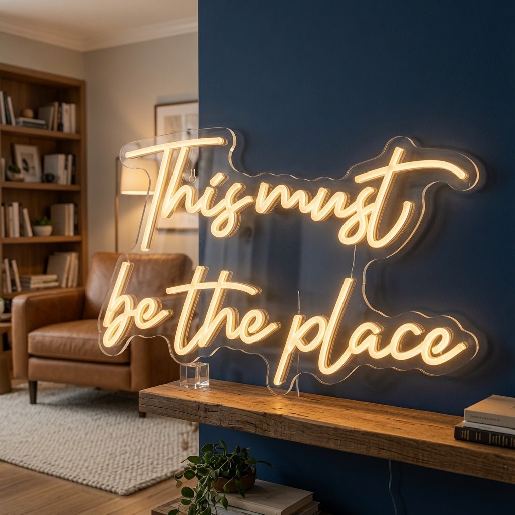 This Must Be The Place Room Wall Light LED Neon Sign - Shineneon