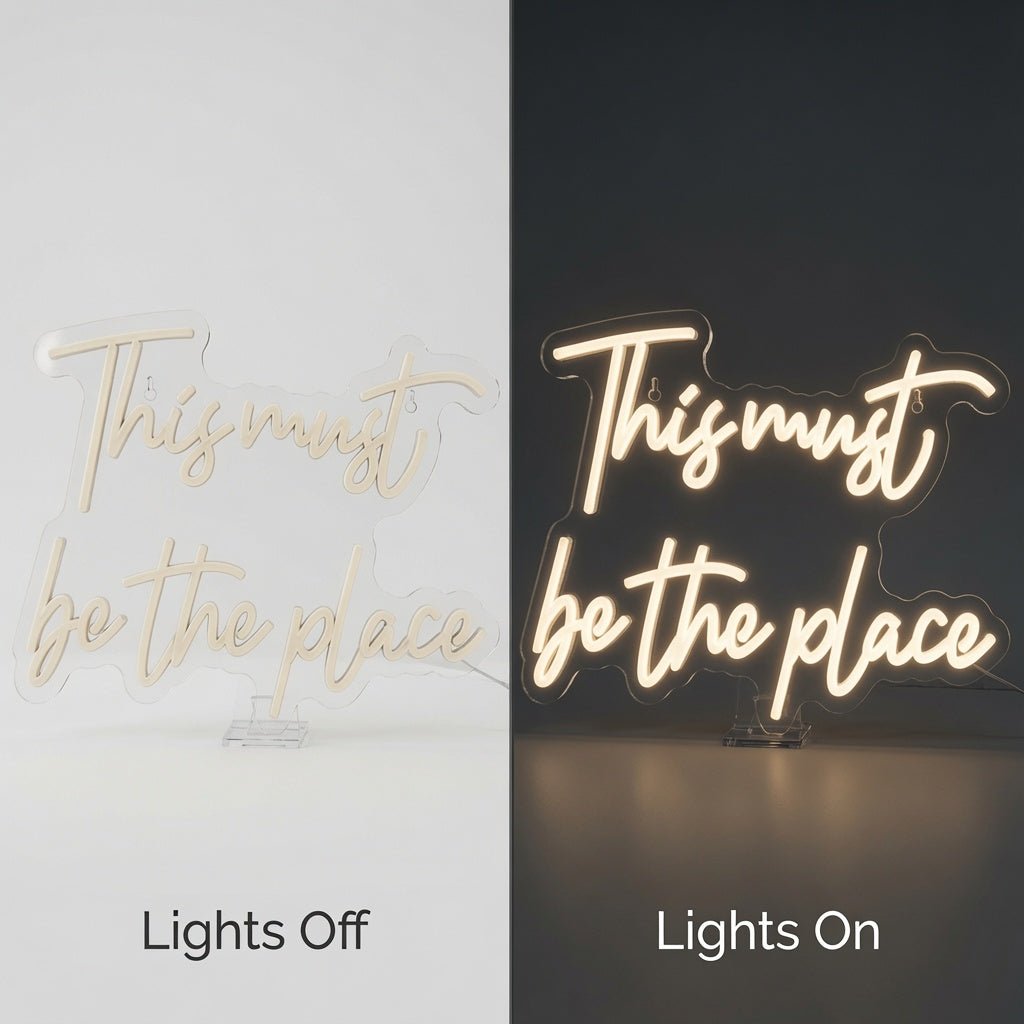 This Must Be The Place Room Wall Light LED Neon Sign - Shineneon
