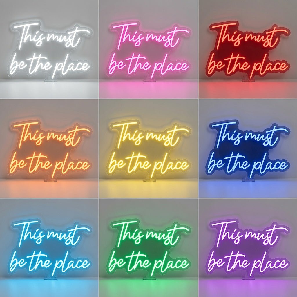 This Must Be The Place Room Wall Light LED Neon Sign - Shineneon