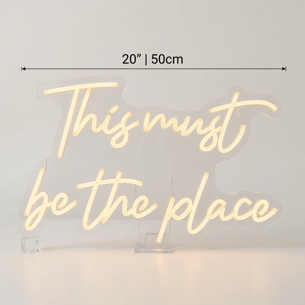 This Must Be The Place Room Wall Light LED Neon Sign - Shineneon